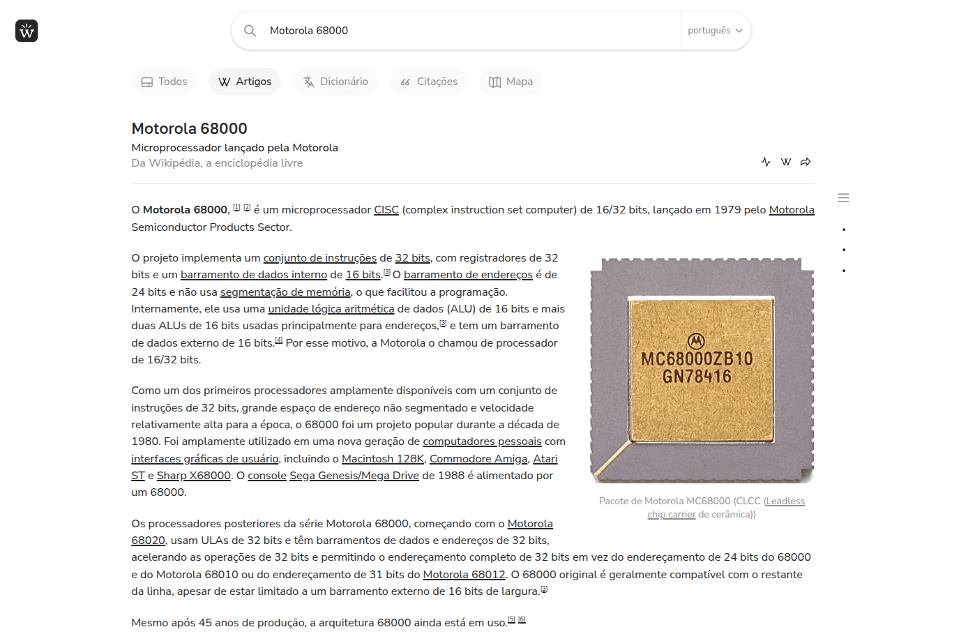 Melhor maneira de acessar a Wikipedia